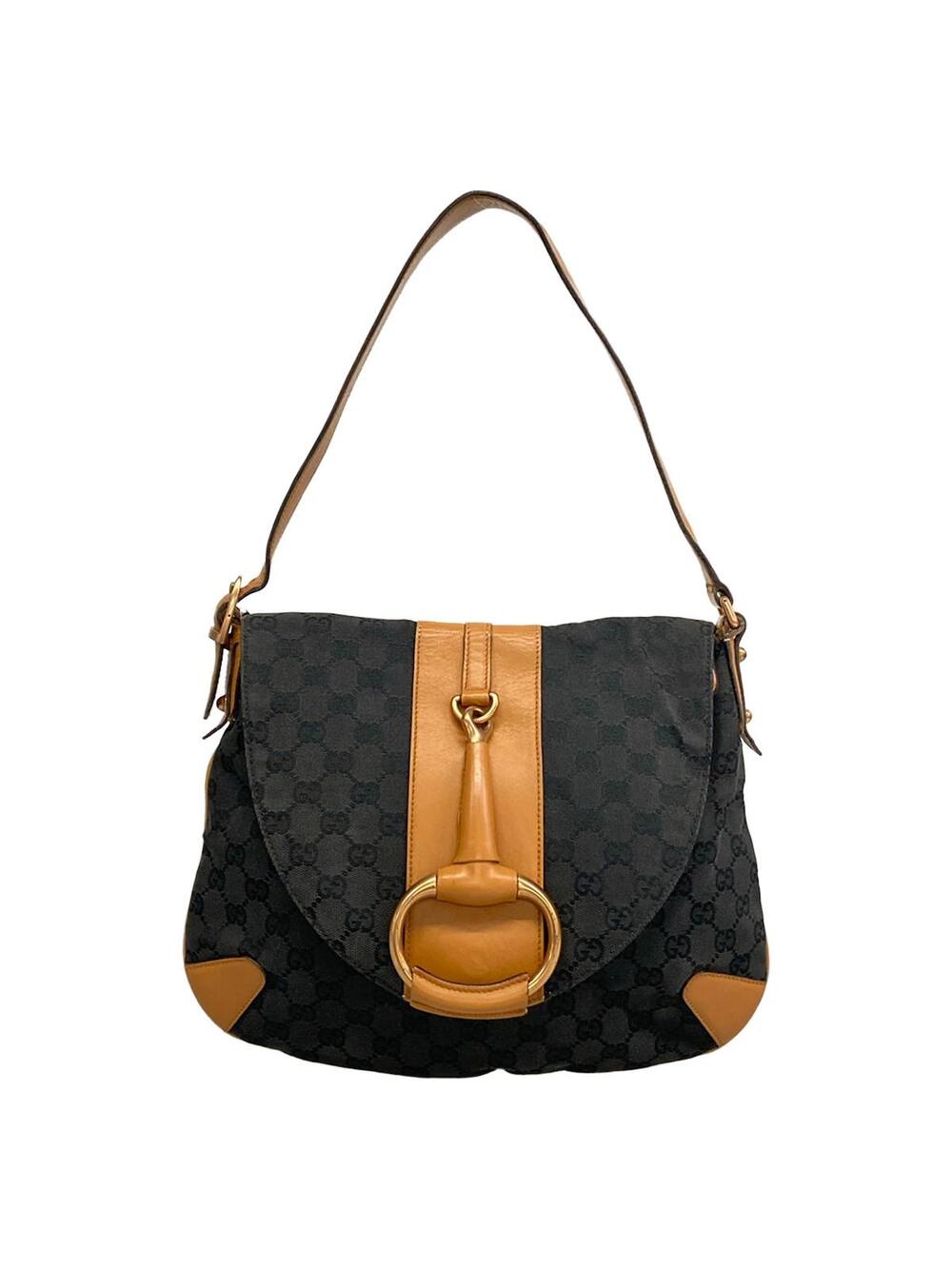 Gucci Horsebit Navy Gg Canvas Leather #358027G90B